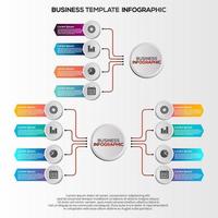 Premium Vector Gradient infographic steps template