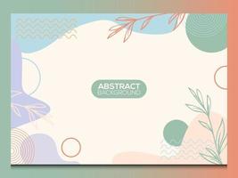 Flat abstract background vector