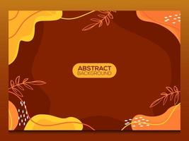 Flat abstract background vector