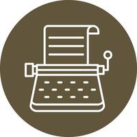 Typewriter Vector Icon