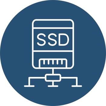 Ssd Disk Vector Icon