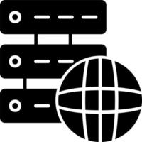 hospedaje servidor vector icono