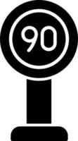 Speed Limit Vector Icon