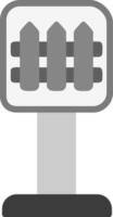 Guarded Level Crossing Vector Icon