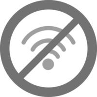 sin icono de vector wifi