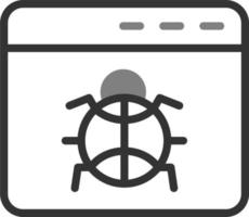 Browser Bug Vector Icon