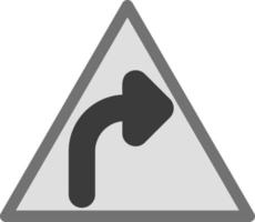 Right Bend Vector Icon