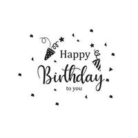 seamless happy birthday design vector