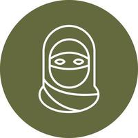 Niqab Vector Icon