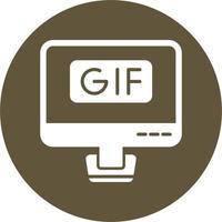 icono de vector de gif