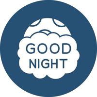 Good Night Vector Icon