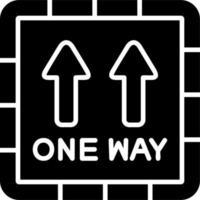 One Way Vector Icon