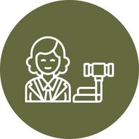 Judge Vector Icon