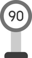 Speed Limit Vector Icon