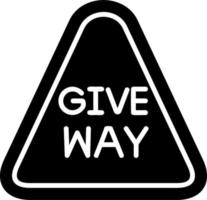 Give Way Or Stop Complete Vector Icon