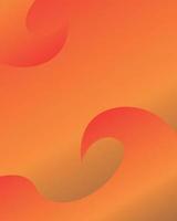 abstract orange background with smooth lines and waves, vector illustration.