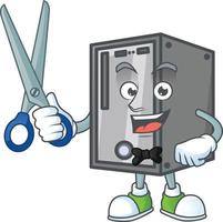 CPU mascot icon design vector