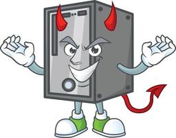 CPU mascot icon design vector