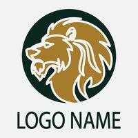 icono de vector de plantilla de logotipo de león