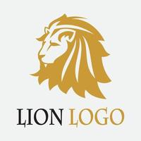 icono de vector de plantilla de logotipo de león