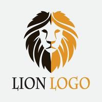 icono de vector de plantilla de logotipo de león