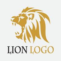 icono de vector de plantilla de logotipo de león