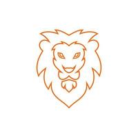 icono de vector de plantilla de logotipo de león