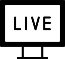 Pc Live Streaming Vector Icon