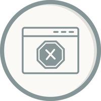 Ad Blocker Vector Icon