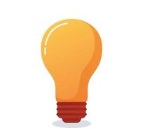 light bulb isolated. creative idea and innovation vector illustration