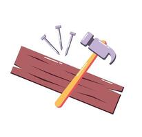 carpintero herramientas. carpintero símbolo vector ilustración