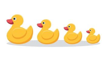 yellow rubber duck for bath vector illustration