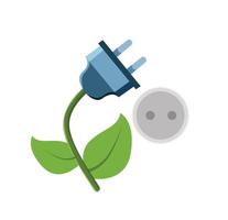 Electrical outlet and plugs vector illustration