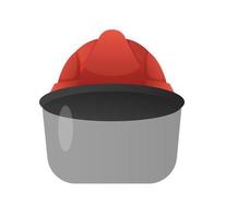 firefighter helmet isolated vector illustration