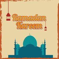 ramadan kareem background vintage vector