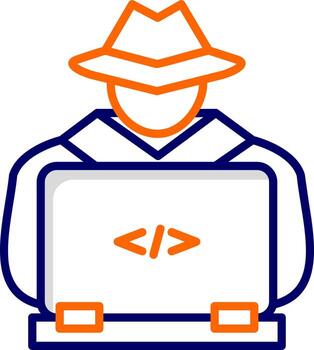 icono de vector de hacker