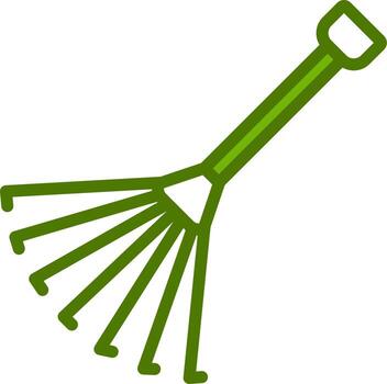 icono de vector de rastrillo