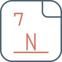 Nitrogen Vector Icon