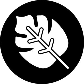 icono de vector de hoja