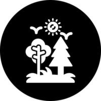 icono de vector de bosque