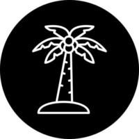 icono de vector de árbol de Palma