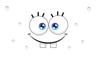 illustration vector graphic of  character eyes from spongebob