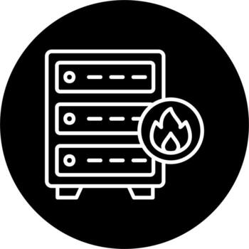 Hacking Server Vector Icon