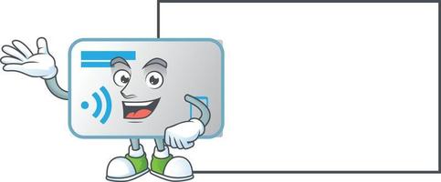 NFC card mascot icon design vector