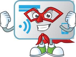 NFC card mascot icon design vector