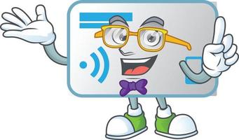 NFC card mascot icon design vector
