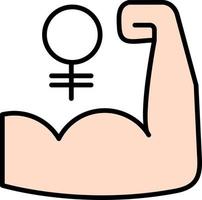 Womens Power Vector Icon