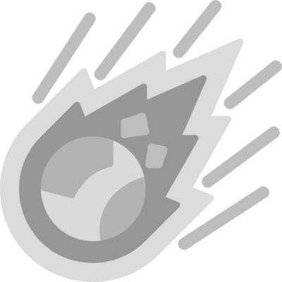 Meteor Vector Icon