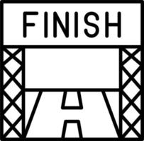 Finish Line Vector Icon