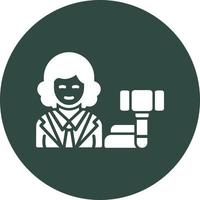 Judge Vector Icon